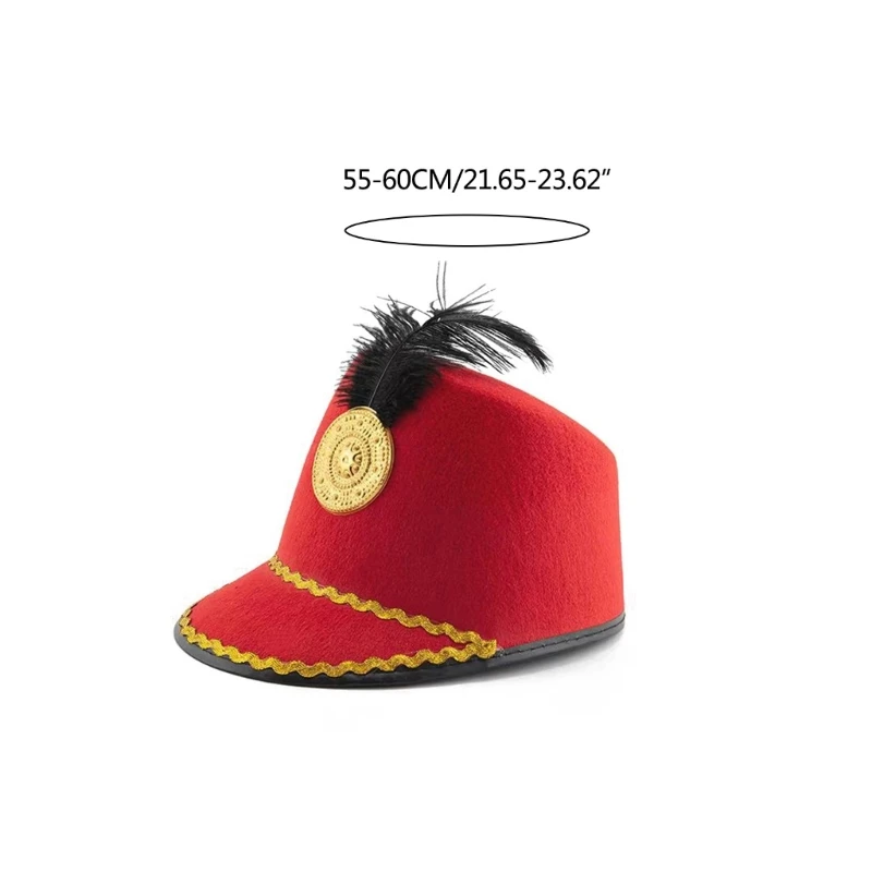 Sombrero guardia para hombre, sombrero para sesión fotos soldado elegante para fiesta boda, venta directa