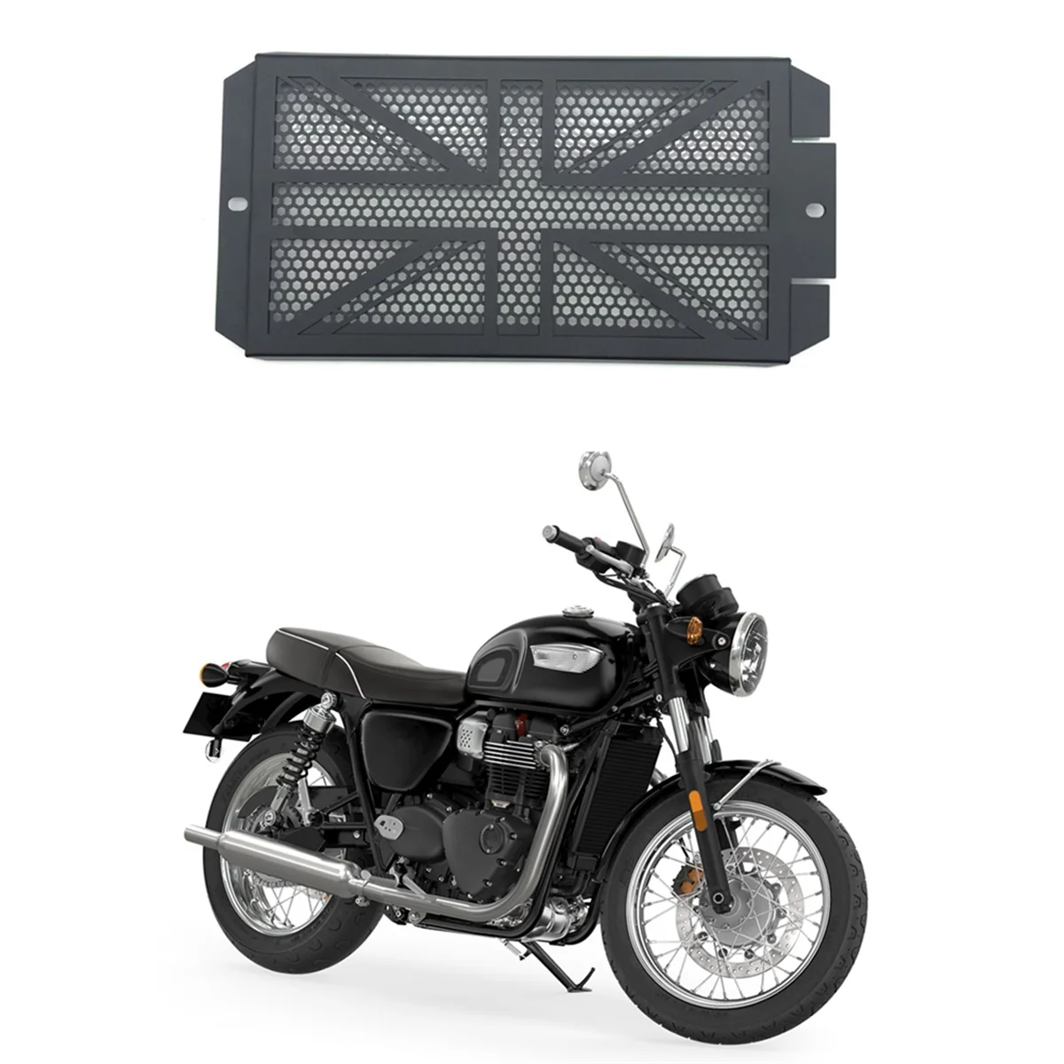 2XMotorcycle Radiator Guard Grille Cover Radiator Prcotection for Triumph Bonneville T100 T120 Bobber Street Scrambler