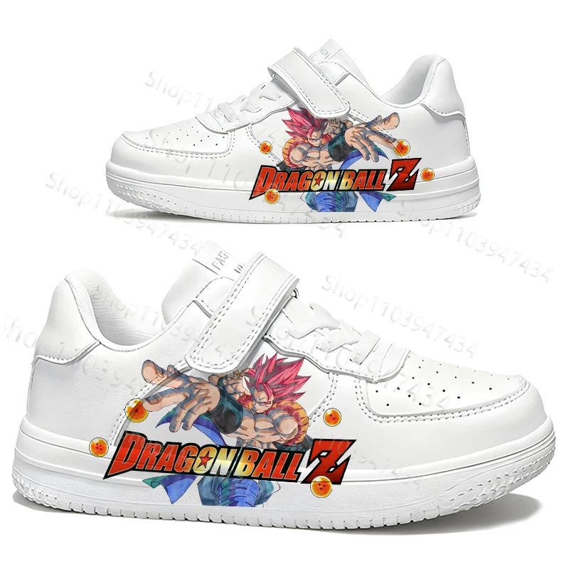 

Parent Child Shoes Dragon Ball Print Design for Woman Boys Girls Four Seasons Universal Fashion White Series Shoes Size 28-40