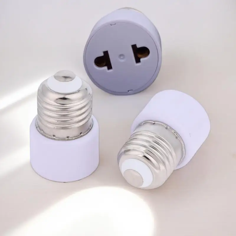 New Lamp Socket US/EU Without Light Practical White E27 Plug Bulb Holder Light Fixture Bulb Base Adapter DIY Accessories