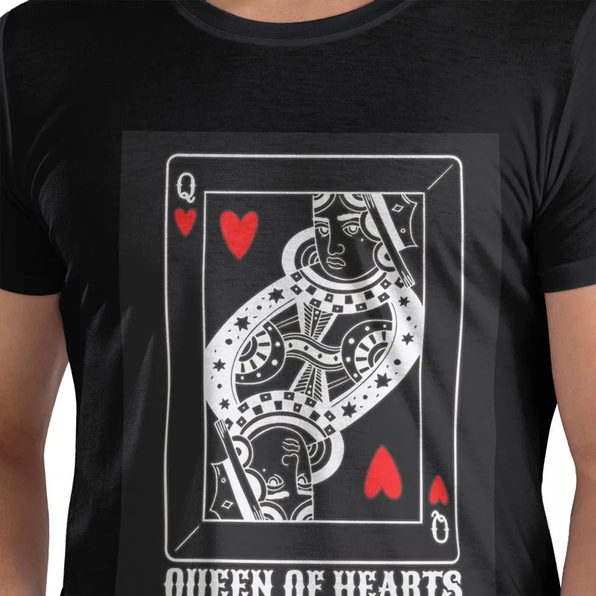 

Queen Of Hearts Хэллоуин Design Idea Card Lover Fun Lazy Halloween Футболка Мужские забавные футболки Мужские футболки с круглым вырезом и коротким рукавом