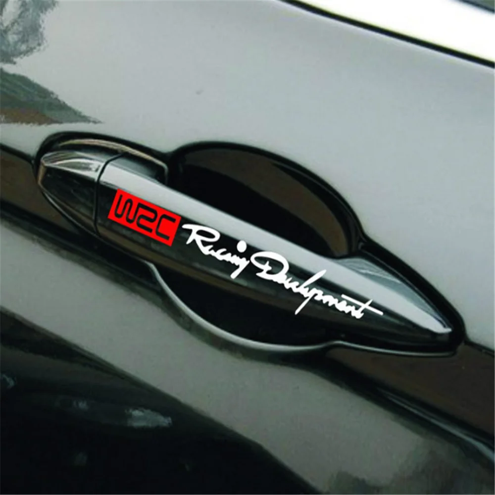 

4pcs Car Door Handle Stickers Accessories for Toyota Sequoia GR Camry Prius 4Runner Sienna i-TRIL