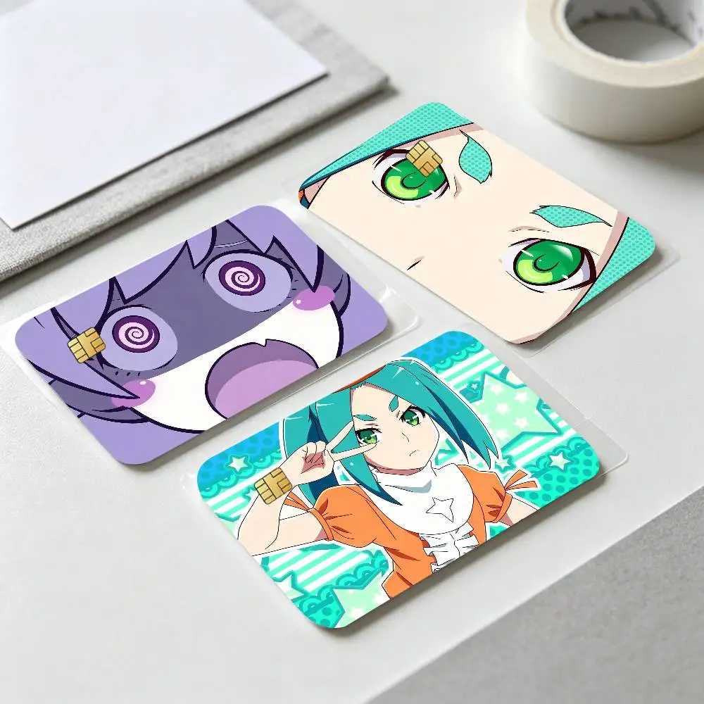 M-Monogatari Game Anime Card Stickers for Bank Access Protective Waterproof Film Cover Sticker Surprise Gift