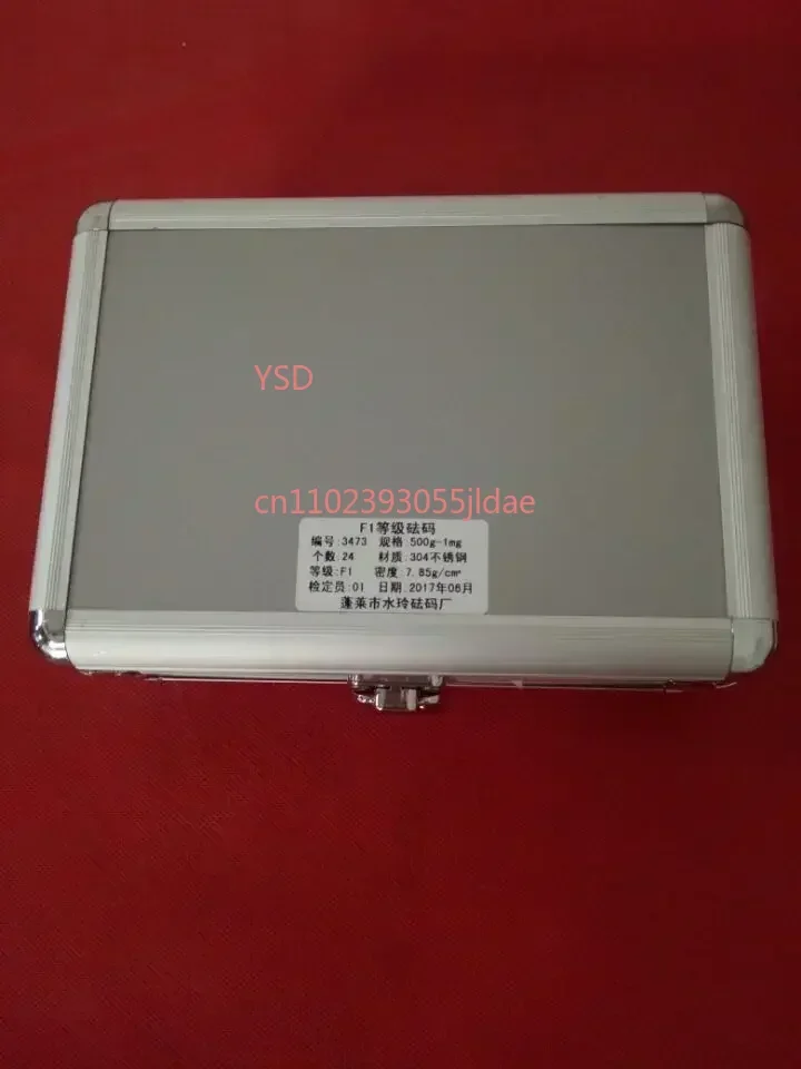 F1 Grade 24pcs Calibration Weights Kit | 1mg-500g 304 Stainless Steel Precision Set for Digital Scale