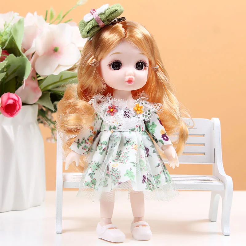 

17cm cute doll princess dress dress set, children's girl toy birthday present