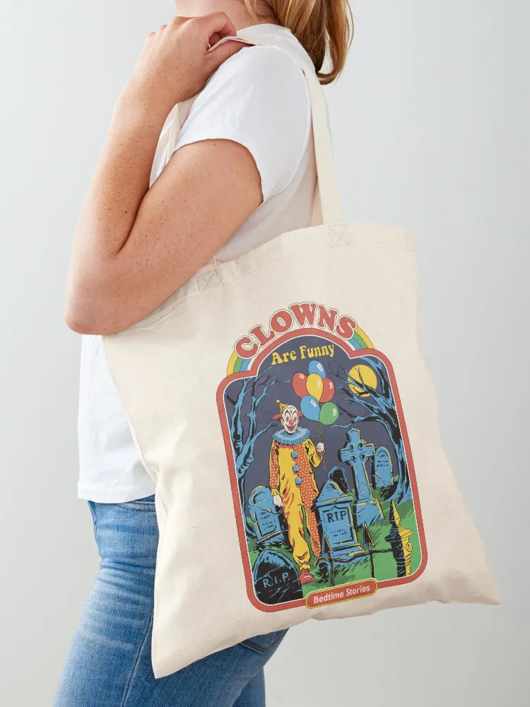 Clowns are Funny Tote Bag Gift bags tote bag women supermarket folding bag