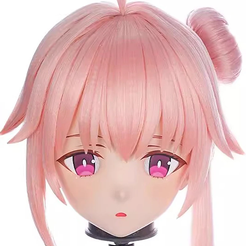 Máscaras de bloqueo de diadema completa personalizadas hechas a mano muñeca personaje de dibujos animados Cosplay máscaras de Kigurumi máscaras de Kigurumi de Anime japonés de resina