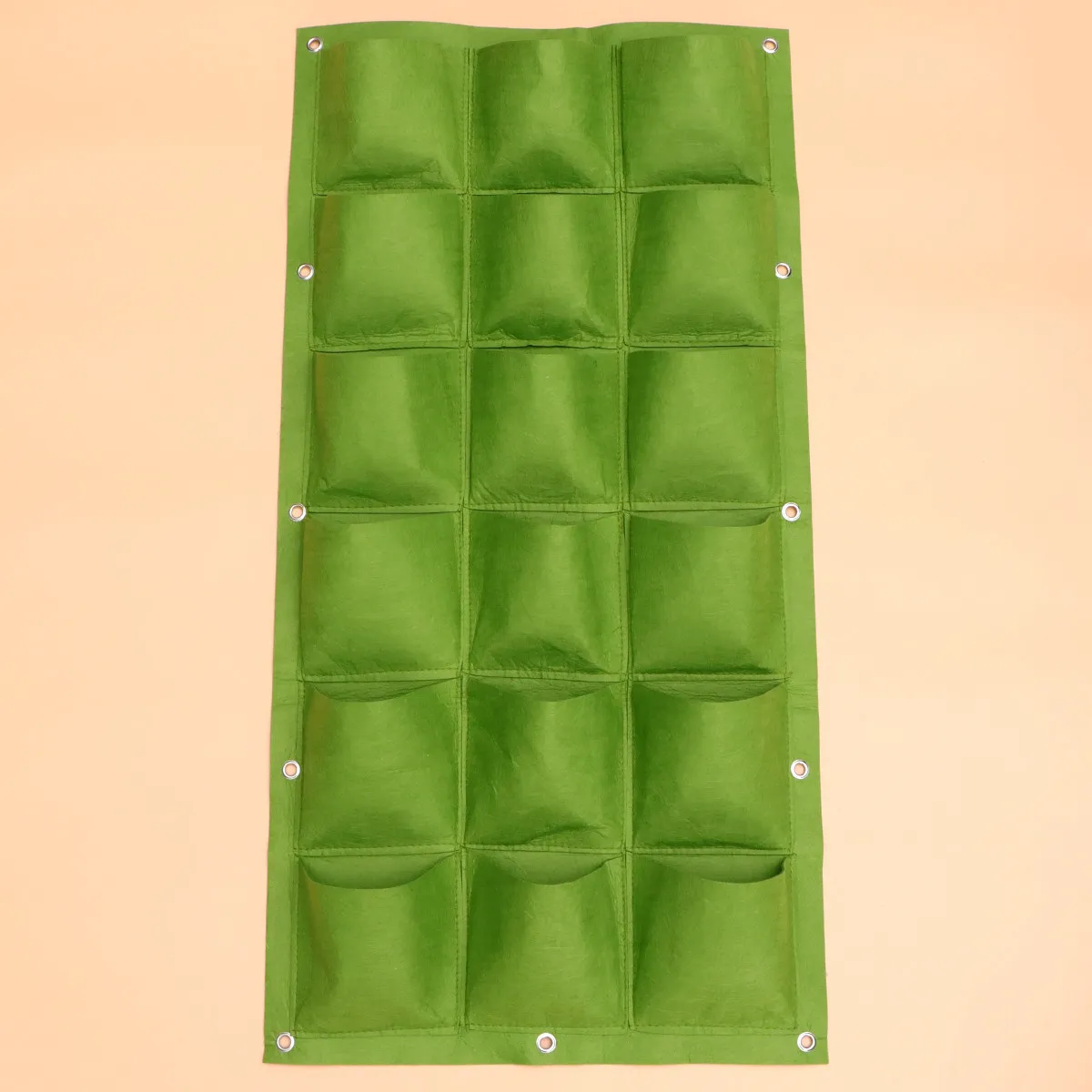 12-Pocket Vertical Wall Hanging Felt Planter Bag for Indoor Outdoor Gardening Space Saving Herb Vegetable Succulent Growing