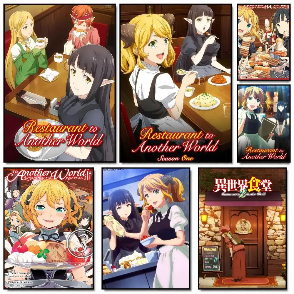 anime R-Restaurant to Another World-D Painting Calligraphy Artwork for Home Bedroom Office Wall Decoration Gift