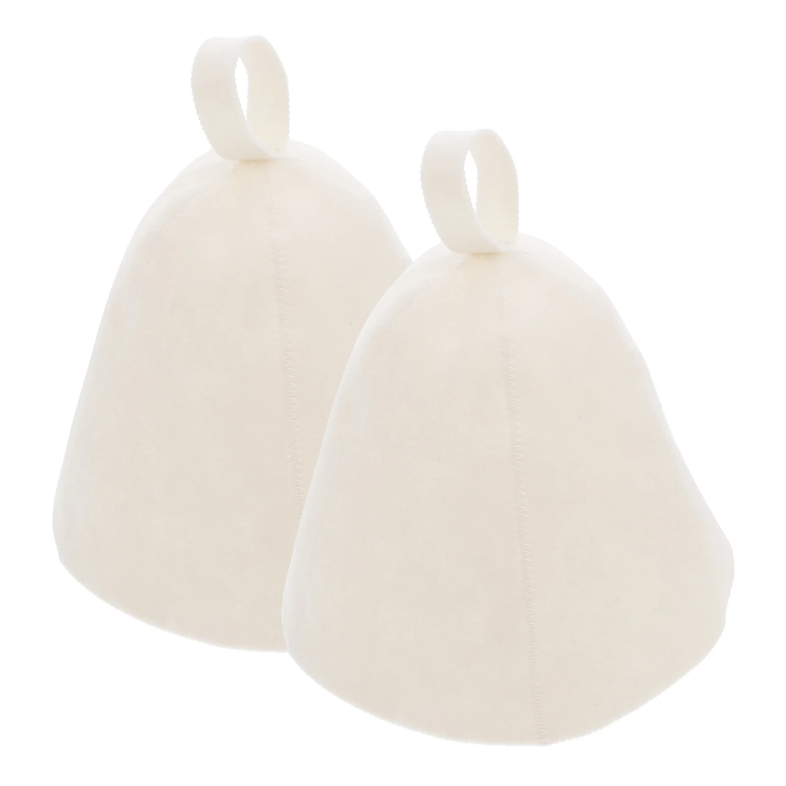 

2pcs Felt Sauna Hat Thickened Bathing Cap for Men Women Grey Steam Spa Hat Absorbs Moisture Keeps Cool Dry Bath Accessories