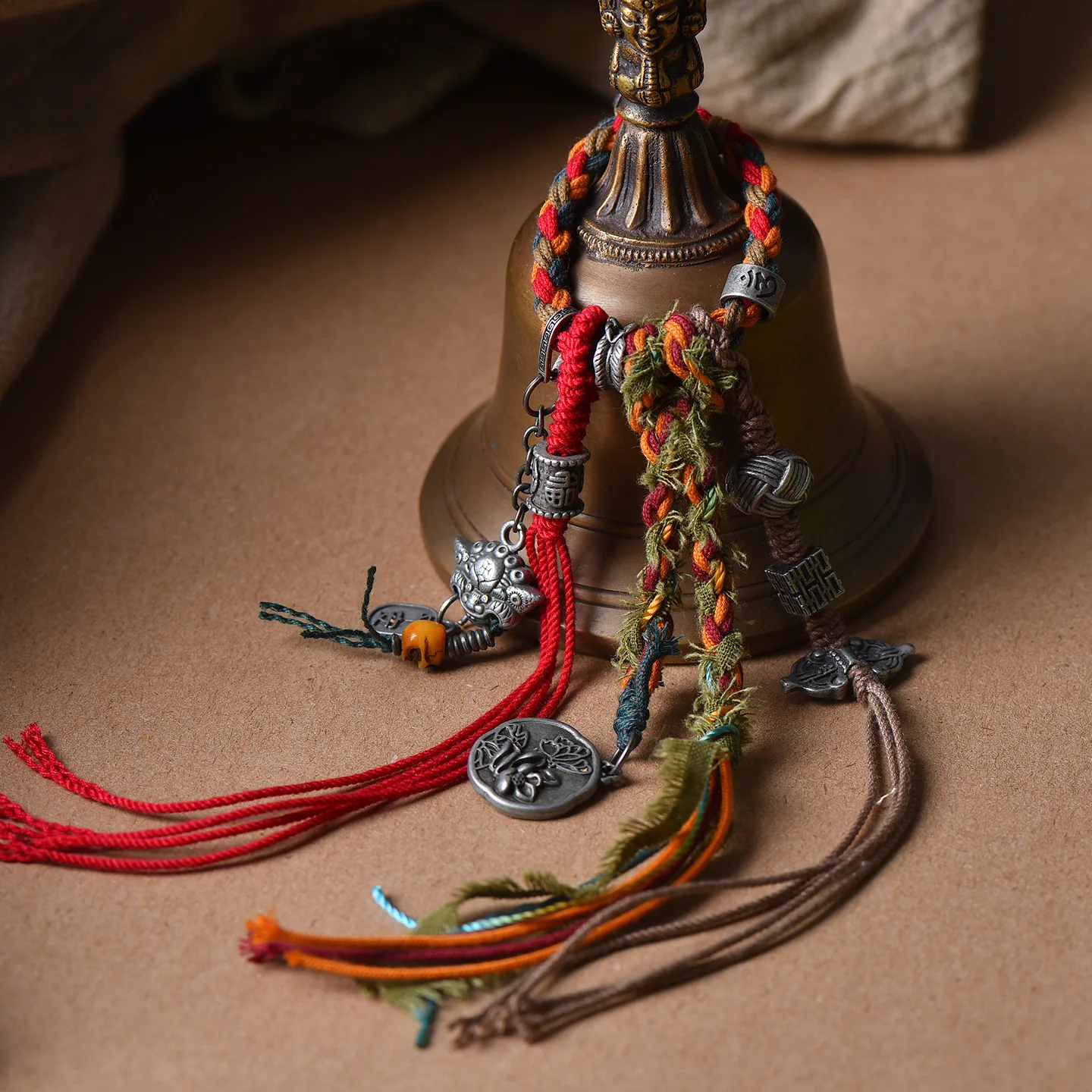 Lucky Bracelet Hand String Joker Retro Tibetan Bag Hanging Hongfei Tiantie Accessories Tassel Original Design Diy Pendant Wealth