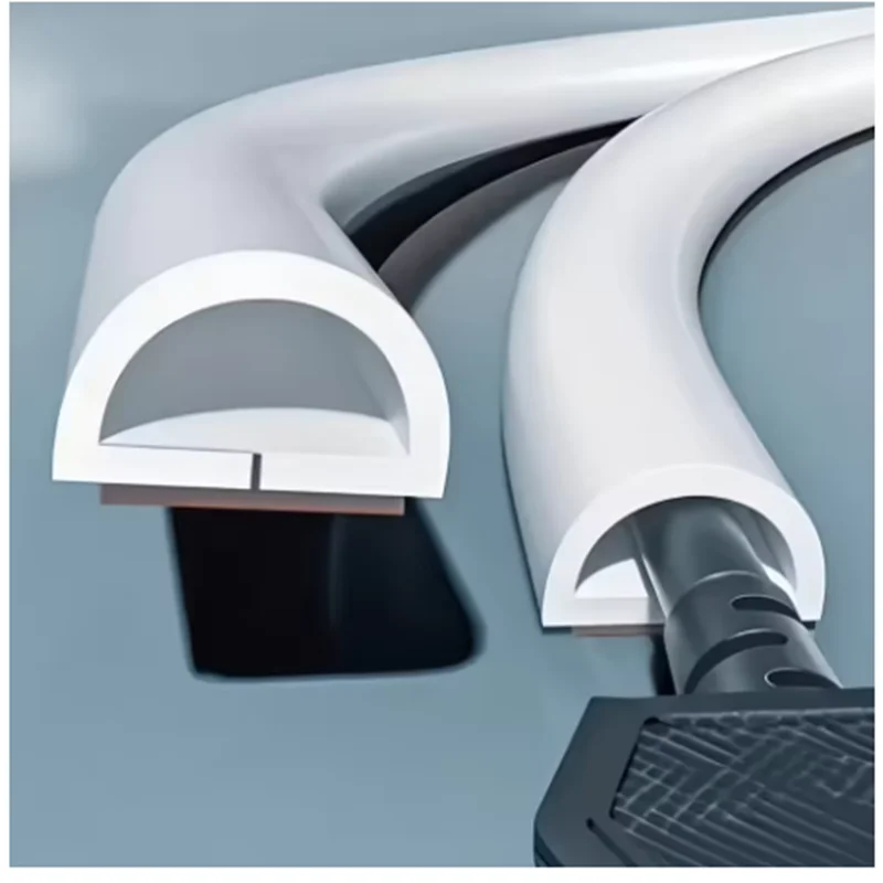 Floor Cord Cover Self-adhesive Power Cable Protector For Wires On Floor Cord Hider Floor Cable Management Wire Organizer