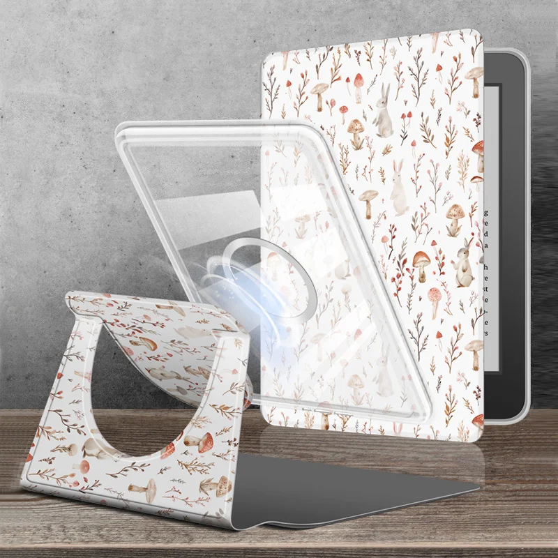 For Kindle 11th Generation Case 2024 RS23CV 360° Rotatable Magnetic Detachable Acrylic Case For Kindle 11th Gen C2V2L3 6