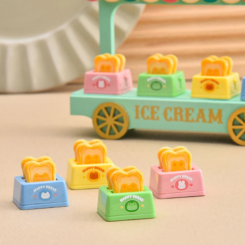 Cartoon Mini Animal Bread Machine Diy Cream Glue Material Desktop Car Doll House Ornaments