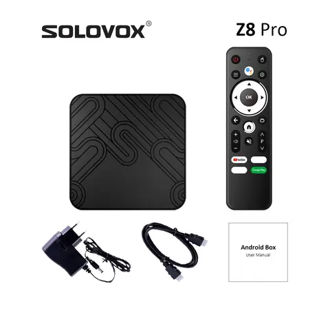 SOLOVOX Z8 Pro Android 12 Smart TV-box H618 Quad 2G 16G 4G 32G WiFi Bluetooth 5 Röstassistent YouTube 8K Z8Pro Mediaspelare 8 best sales solovox - №5