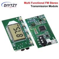 FM Transmitter Module FM Stereo Digital Transmitter Wireless Microphone Microphone Board 3V-5V FM Module 87.0MHz-108.0MHz