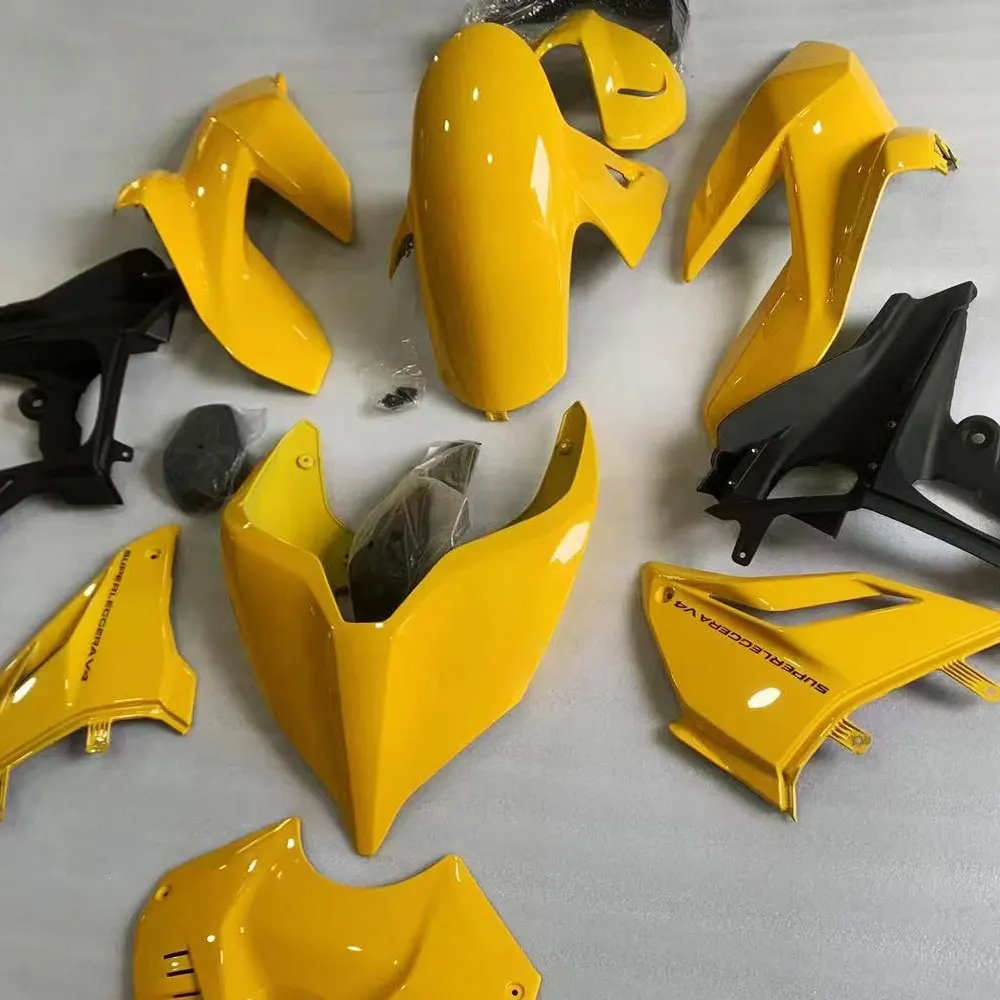 For Ducati Streetfighter V4 V4S 2021 2022 2023 Motorcycle Fairing Kits Full Surround Fairing Conversion Kit Bright Yellow