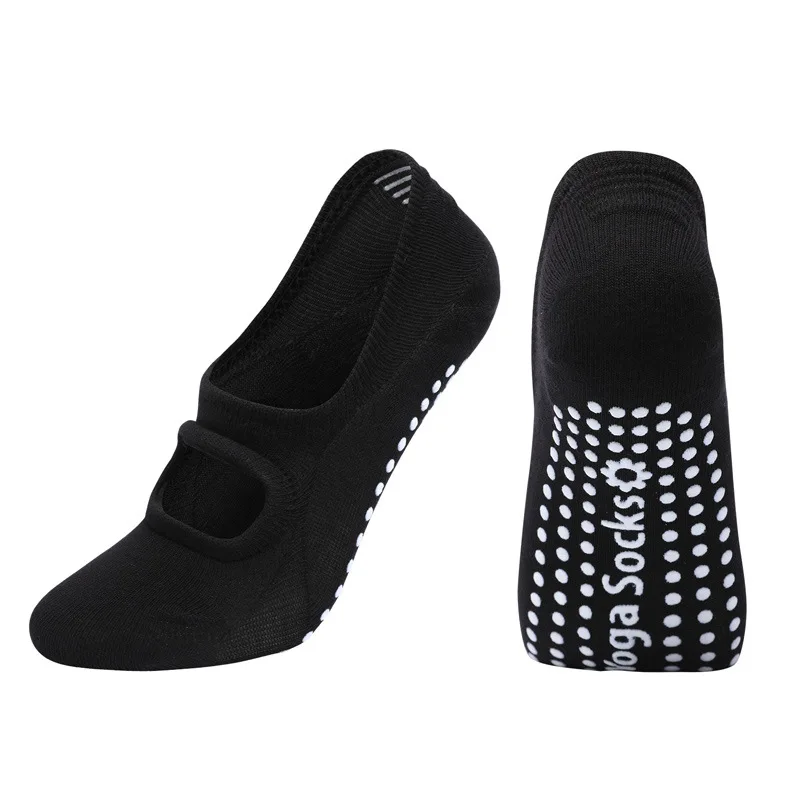 High Quality Women Yoga Socks Anti-Slip Breathable Backless Pilates Socks Ankle Ladies Ballet Dance Sports Socks for Fitness Gym image 5