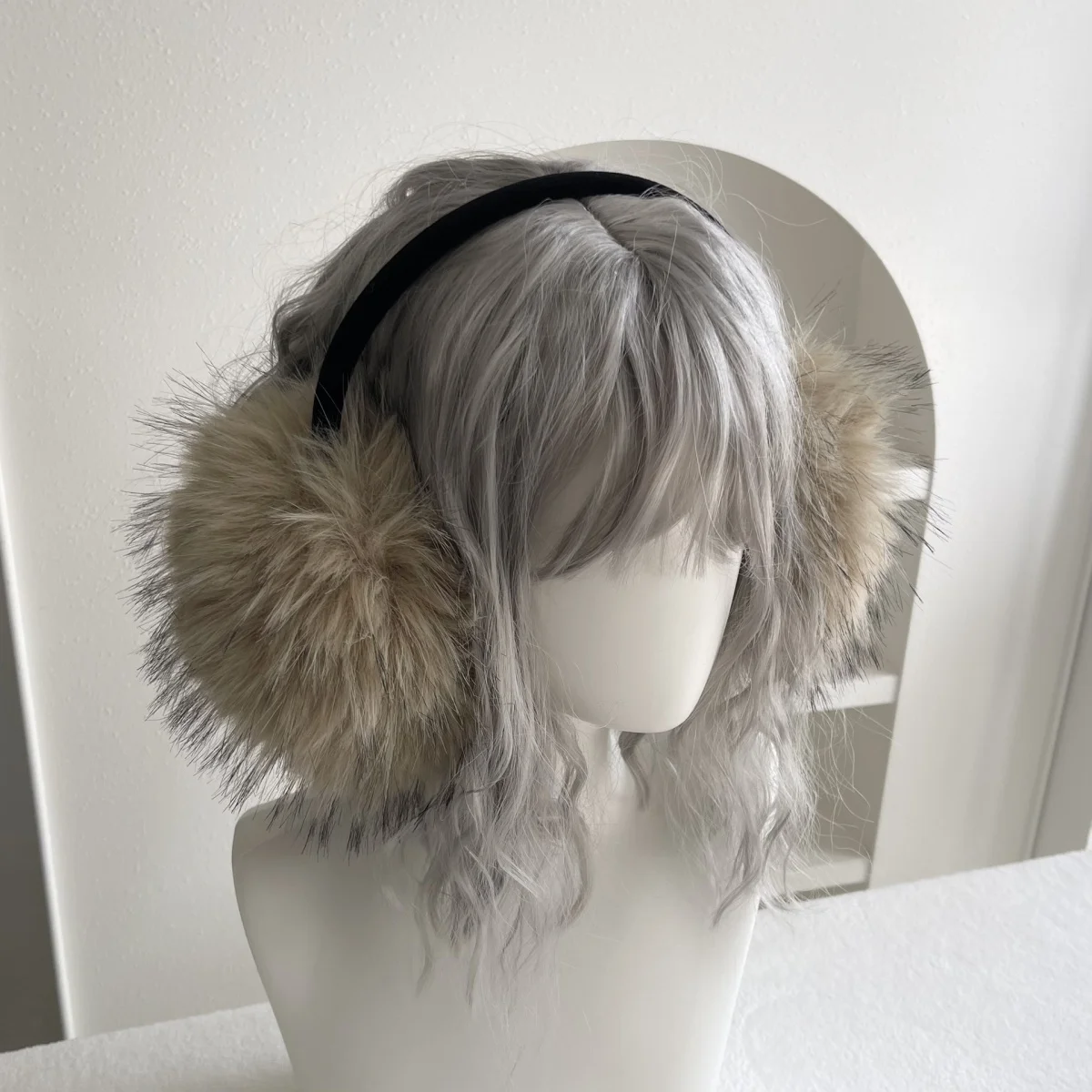 Winter Imitation Fox Fur Warm Earmuffs Soft Headband Fluffy Plush Ear Vintage Sweet Style Outdoor Coldproof Fashion Ear Covers
