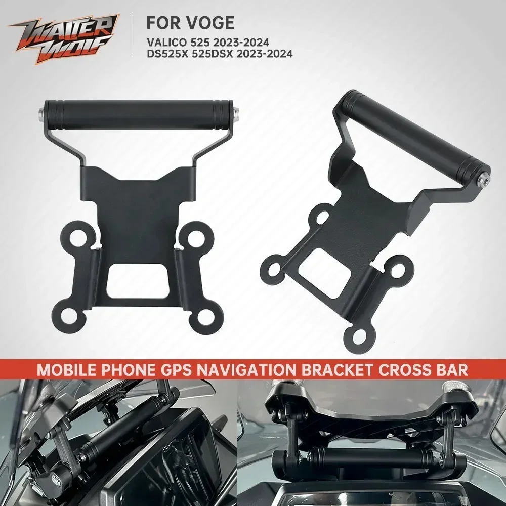 2025 2024 For Voge DS525X 525DSX Mobile Phone Mount Support Bracket GPS Navigation Stand Holder Extension Bar Fit Loncin 525 DSX