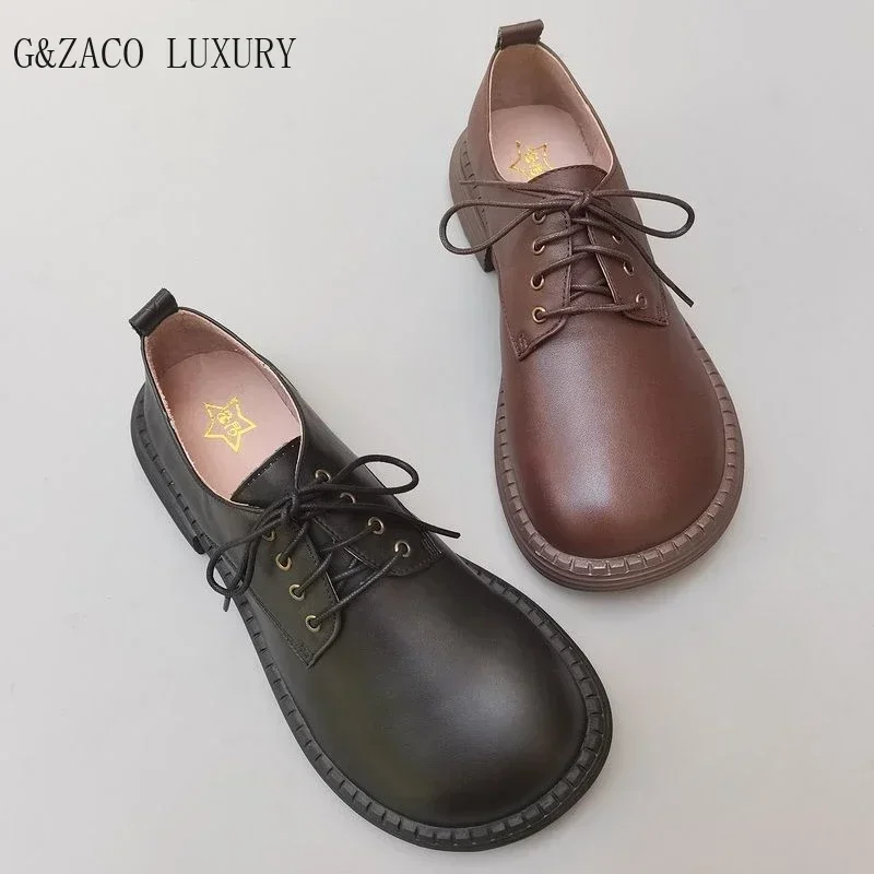 genuine leather men's wide toe cow leather shoes lace-up women's plus size 43 business casual cowhide long noses single shoes