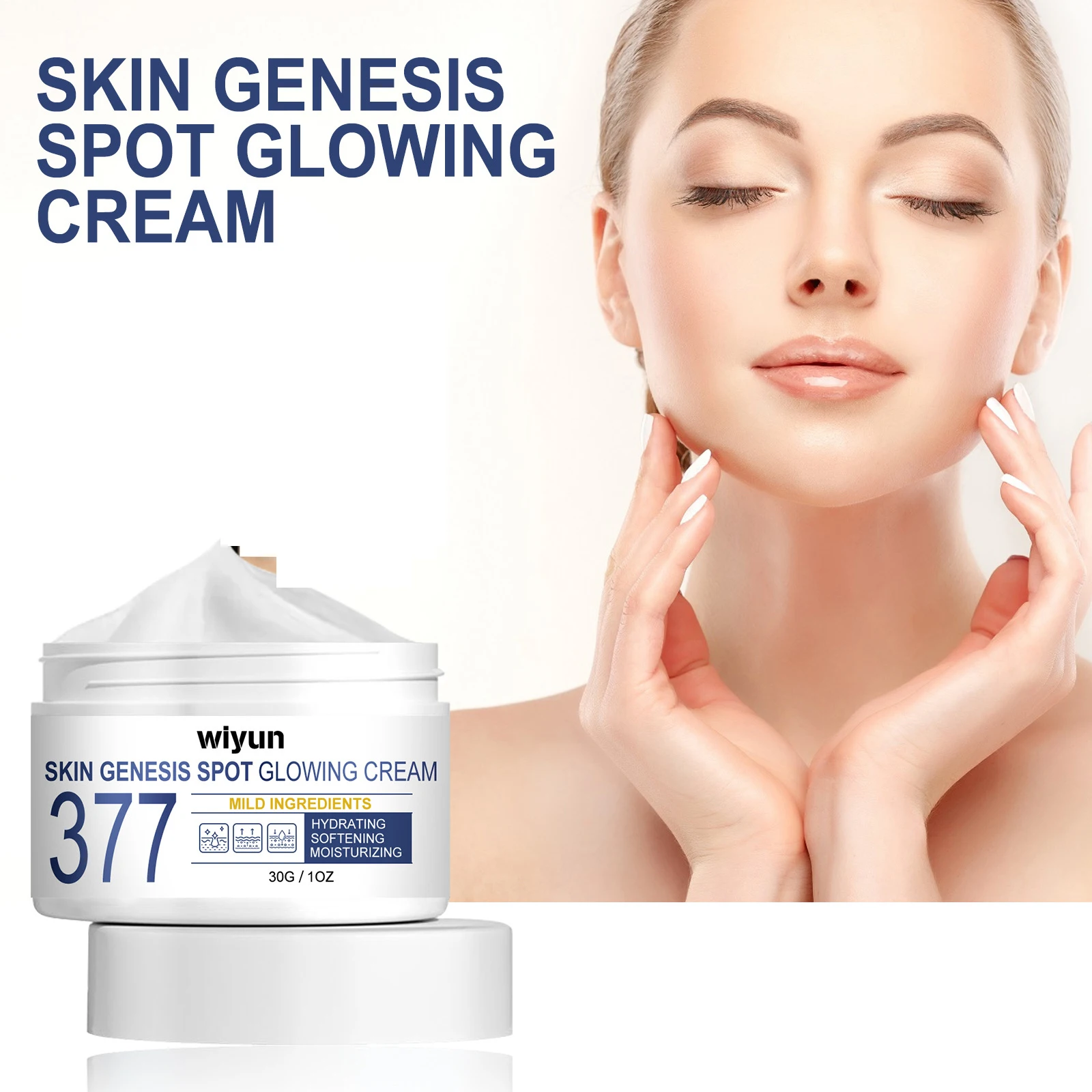 Nicotinamide Brightening Cream Anti Melanin Pigmentation Lighten Dull Skin Tone Moisturizing Firming Shrink Pores 377 Face Cream
