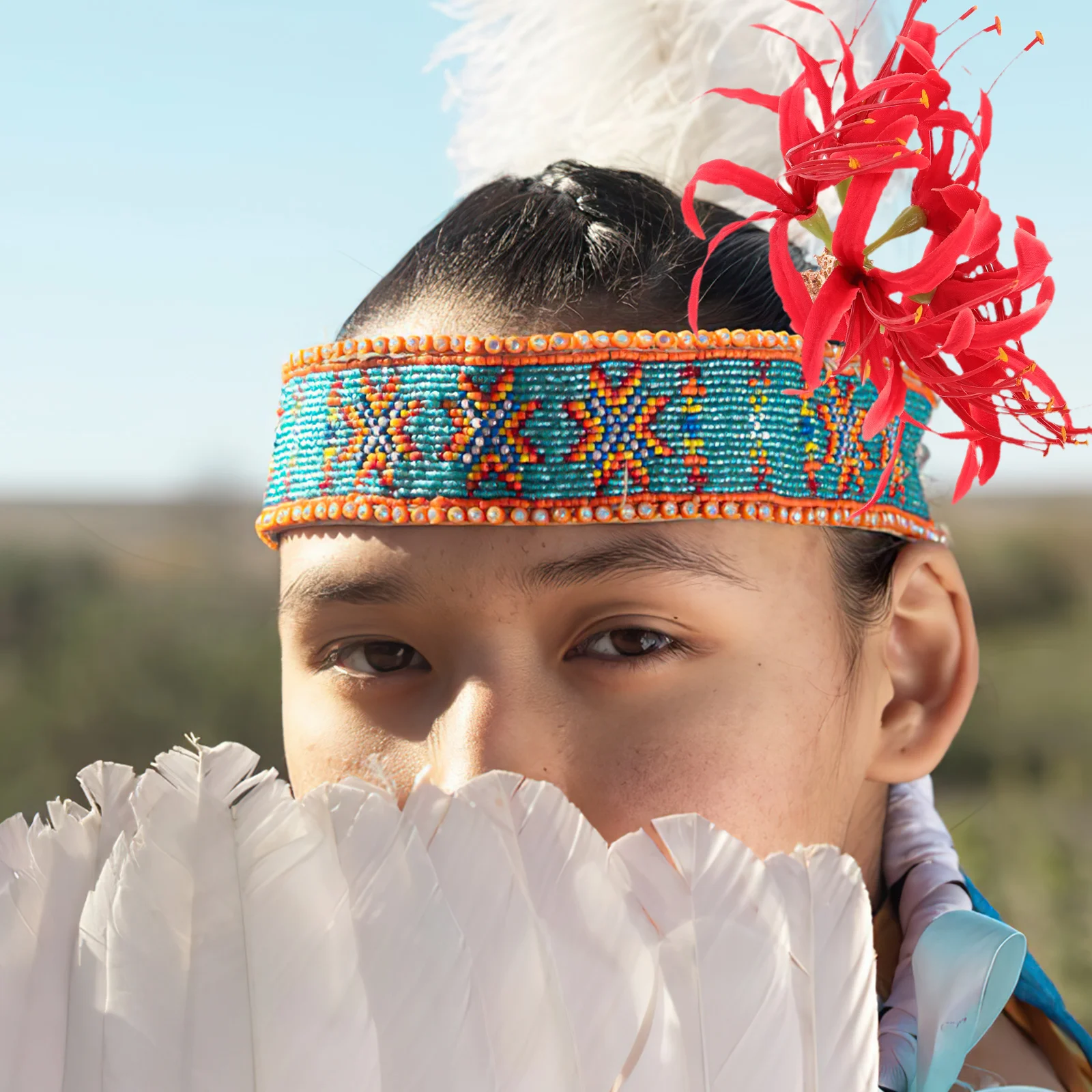 

Red Spider Lily Hairpin Chinese Hanfu Floral Accessories Realistic Flowers Photography Decorations Durable Silk Fabric Hair