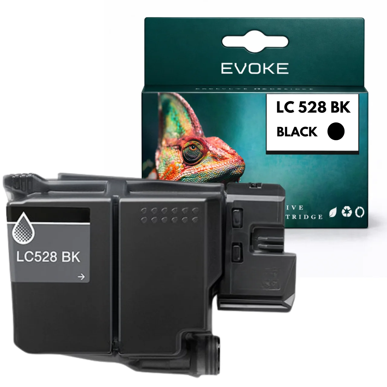Evoke Compatibele Inkt voor Brother Lc528 Lc-528 Lc-528Bk Lc528Bk Zwart Mfc-J6560Dw J6760Dw J6960Dw J6975Dw J6977Dw
