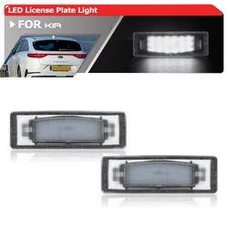 Fits For Kia Ceed CD 2018+ Proceed GT CD 2018+ Ceed GT CD 2018+ Error Free Full White LED License Plate Light Parking Tag Lamps