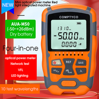 COMPTYCO AUA-M50 Mini OPM 4 in 1 Multifunction Optical Power Meter Visual Fault Locator Network Cable Test Optical Fiber tester