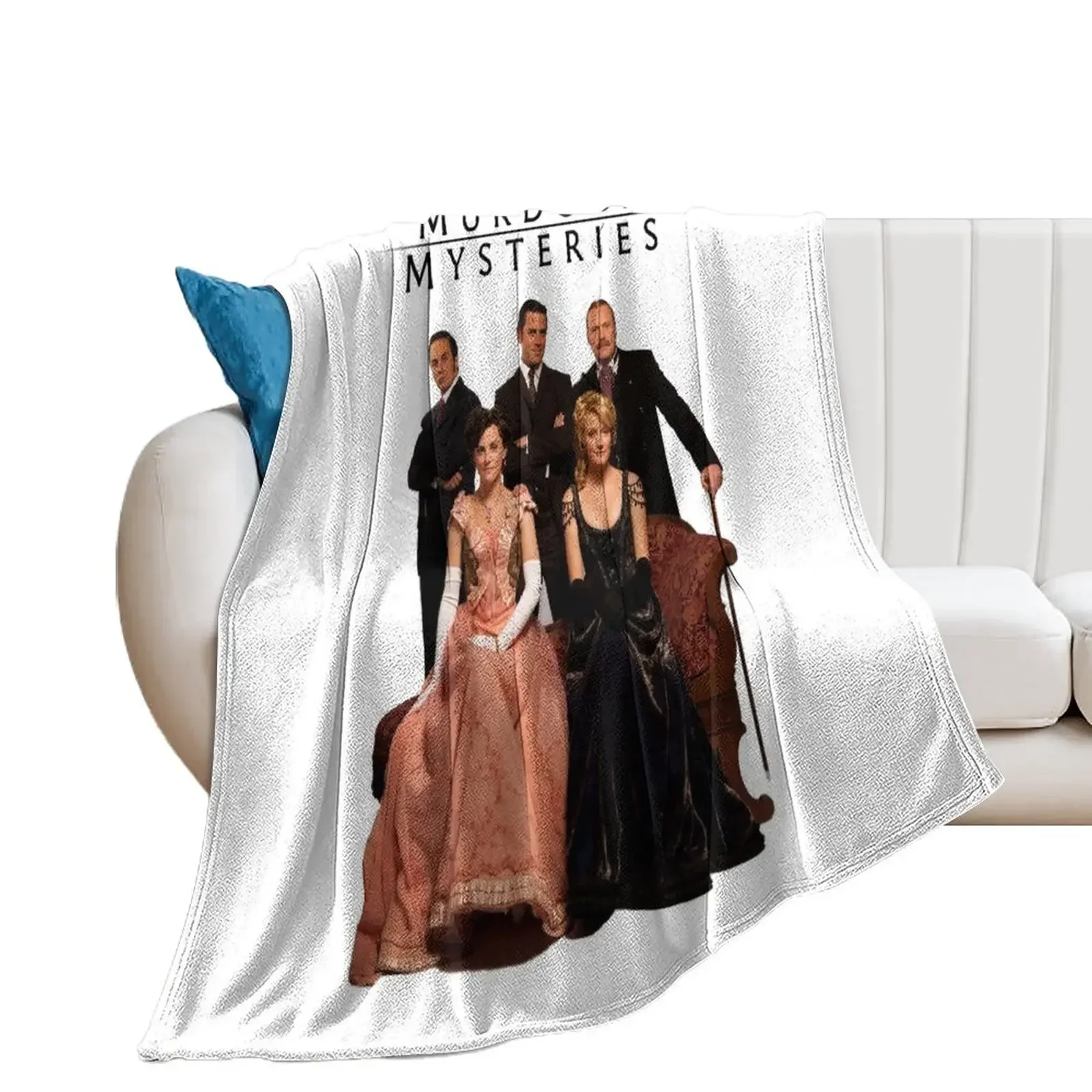 Murdoch Mysteries Design Throw Blanket Quilt Luxury Brand Furrys christmas gifts Blankets