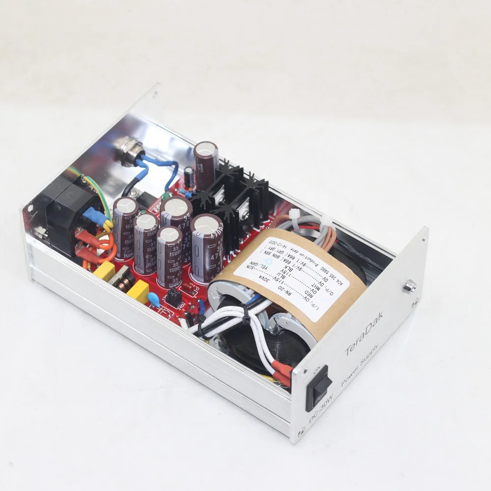 منخفضة الضوضاء TeraDak DC12V 2A لـ Chord 2Qute USB DAC DSD مصدر طاقة خطي لتقوم بها بنفسك AMP PSU