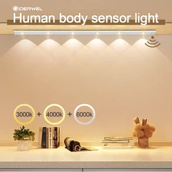 USB LED Nachtlicht Bewegungs sensor Schrank 20cm/40cm Lichter unter Schrank Lampe sichere Lichter drahtlose Stick-On Magnet für Schlafzimmer