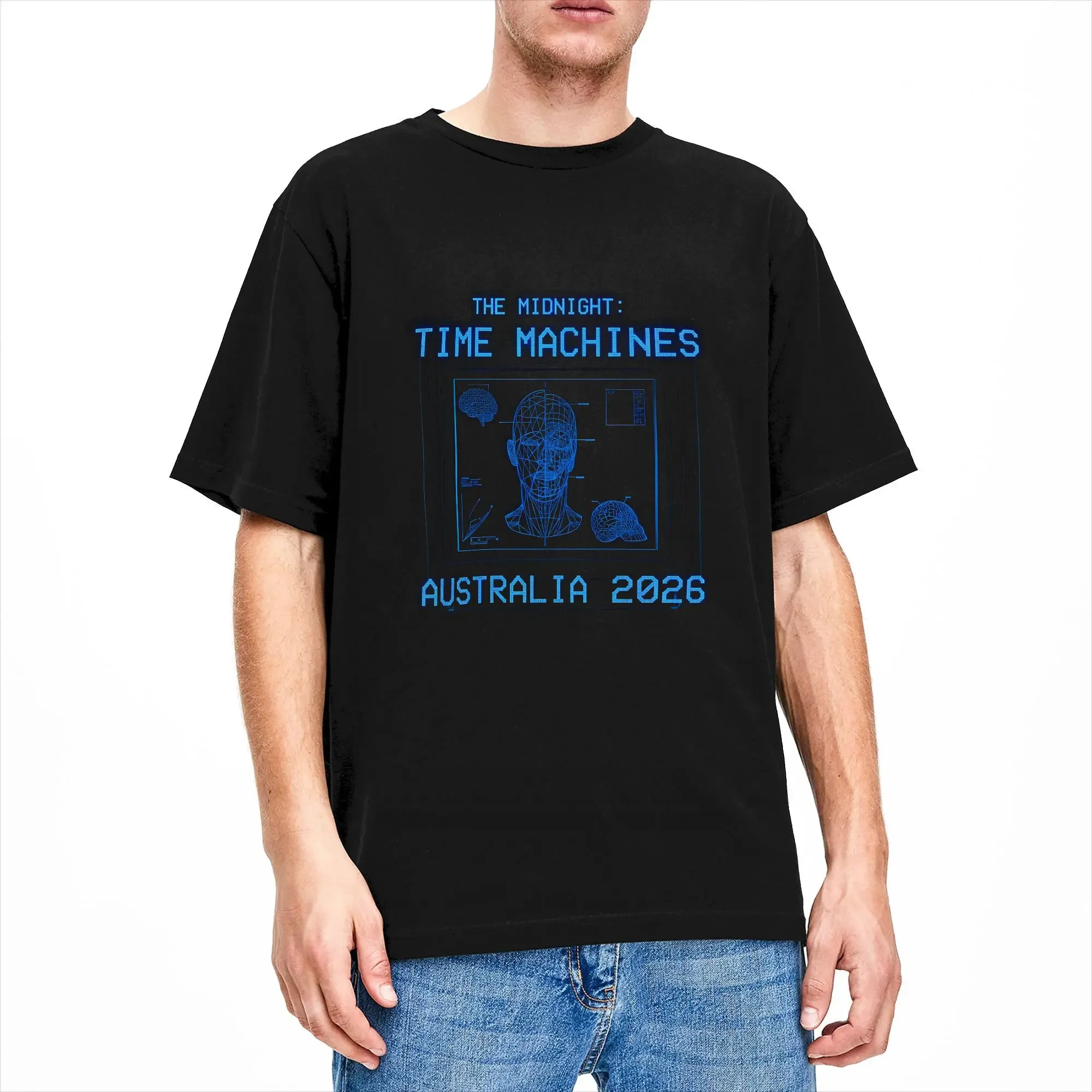 Men Rock Midnight Band Tour 2026 Art Design T Shirts  Cotton Tops Funny Short Sleeve Crew Neck Tees Gift Idea T-Shirts