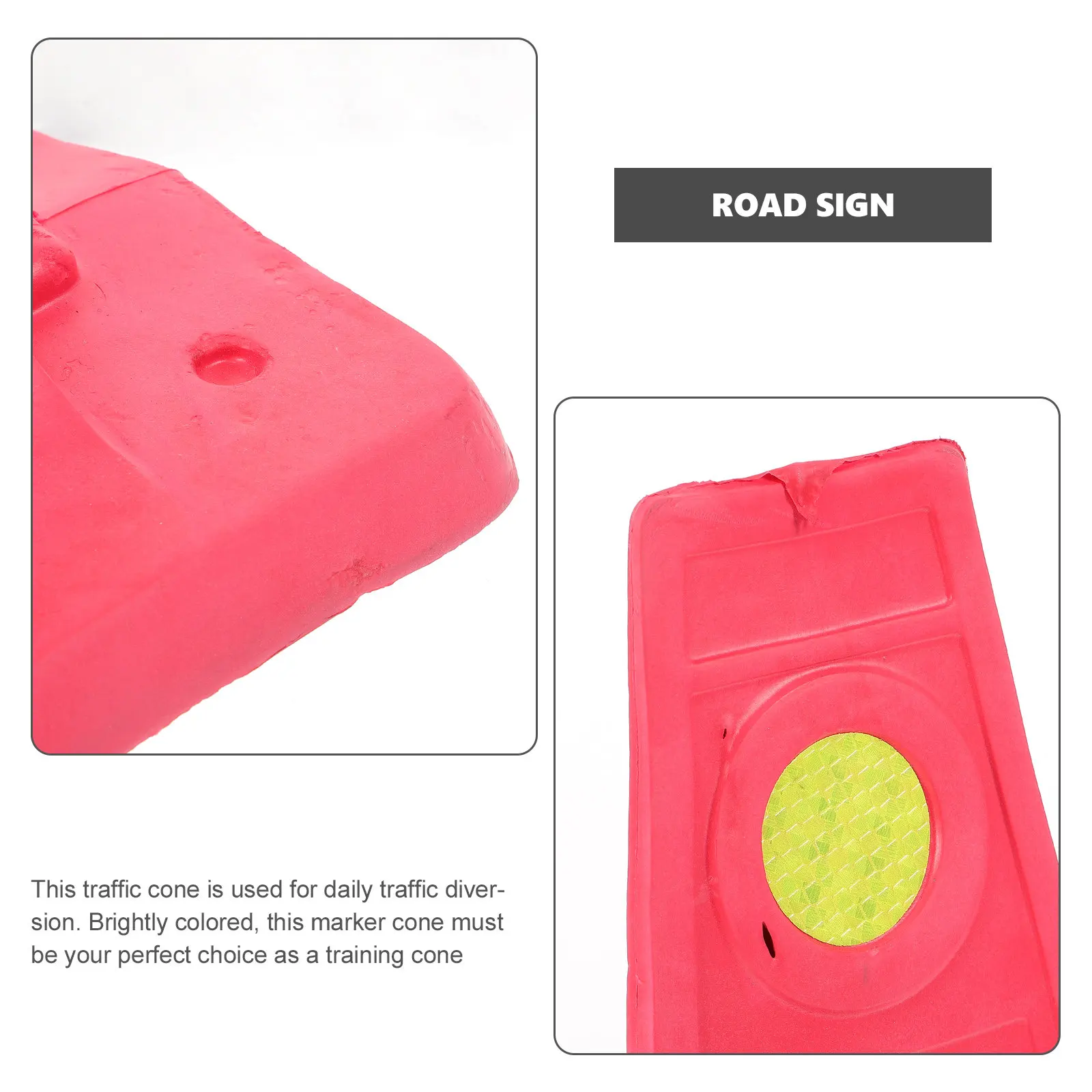

Traffic Cone Automobile Diverter Reflective Outdoor Safety Warning Parking Training Cone Road Sign Road Sign Garage Signs