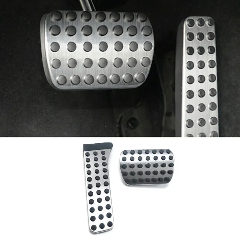 

2Pcs No Drill Fuel Brake Pedal Pad Covers Car Accelerator Pedal Covers For Mercedes-Benz C E S W222 W205 W213 R172