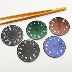 Watch Accessories Pilot Dial Watch Face Green Luminous Suitable for NH35/36/4R Movement