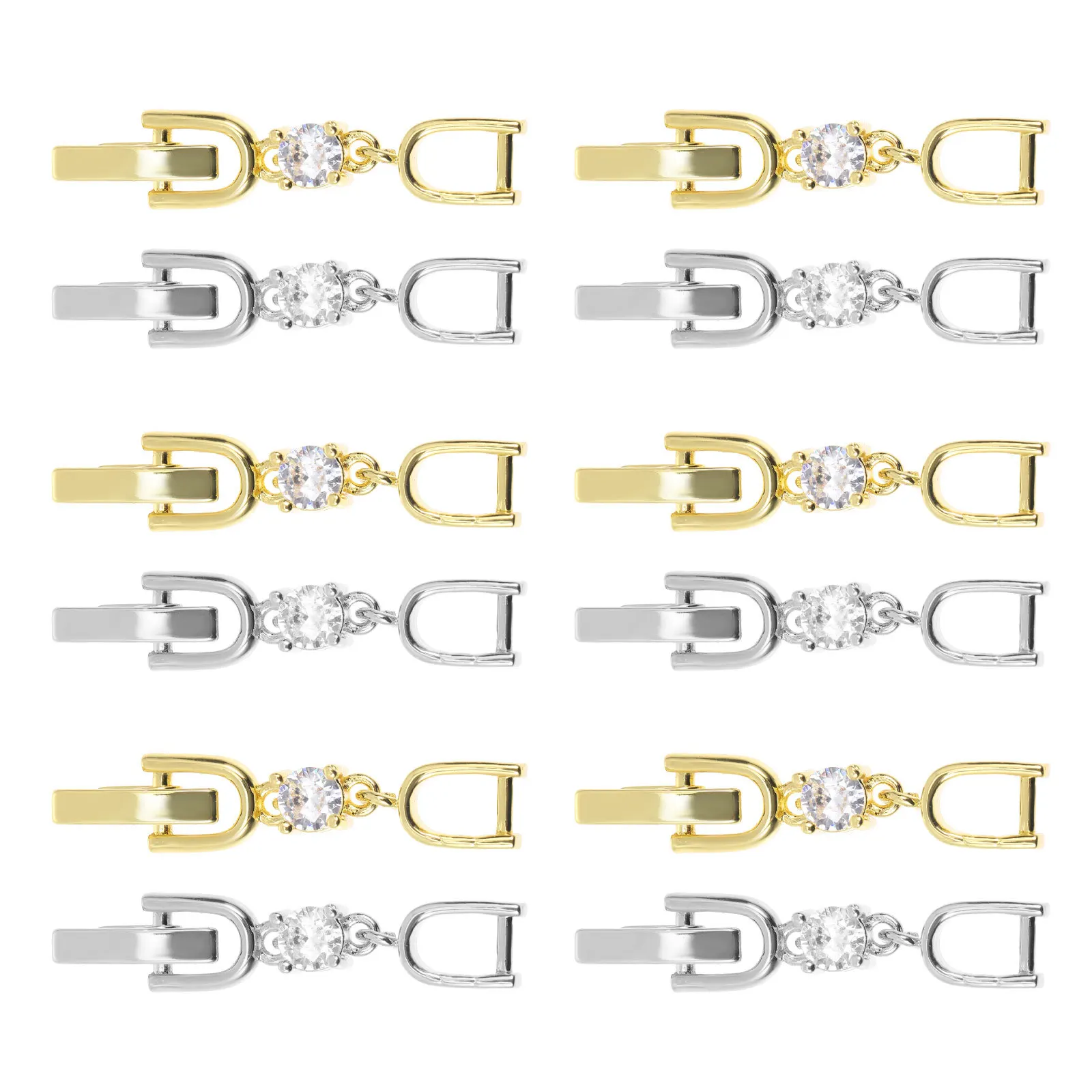 

12pcs Jewelry Extension Chains For Necklaces Bracelets Anklets Diy Accessories Durable Tarnish Resistant Bright Fittings