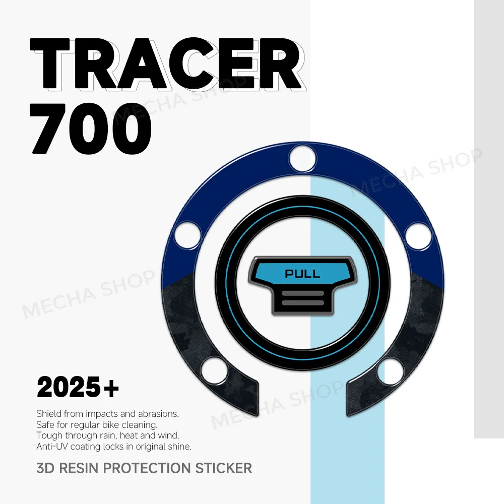 Accessories Motorcycle Fuel Cap Sticker 3D Epoxy Resin Sticker for Tenere 700 2025 T700 2026