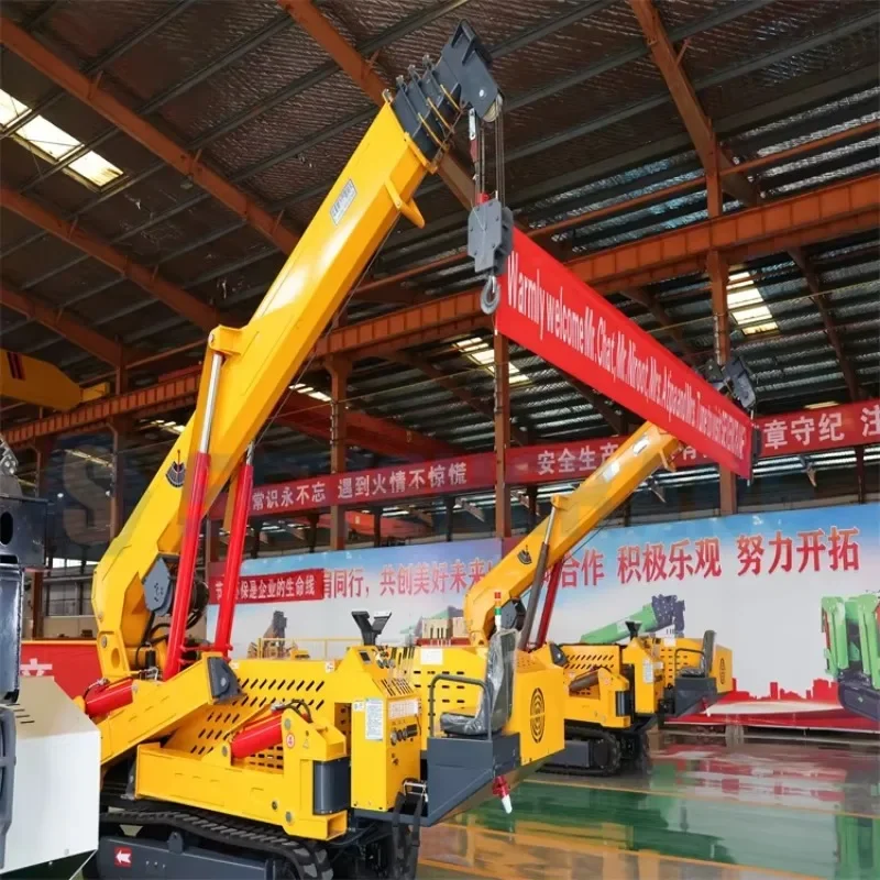 Mini Hydraulic Crane Construction Telescopic Boom Handling Machine Mini Spider Crane Crawler Crane