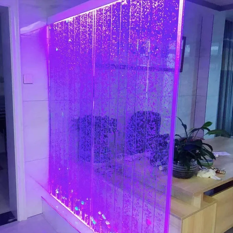 

Современный мобильный акриловый светильник-пузырь в художественном стиле с LED-панелью для декора стен ресторана и перегородок