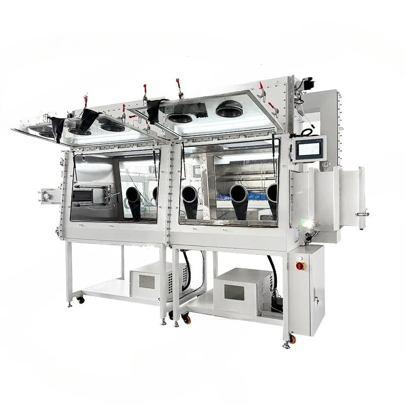 Temperature control glove box top cleaning device built-in console operation box
