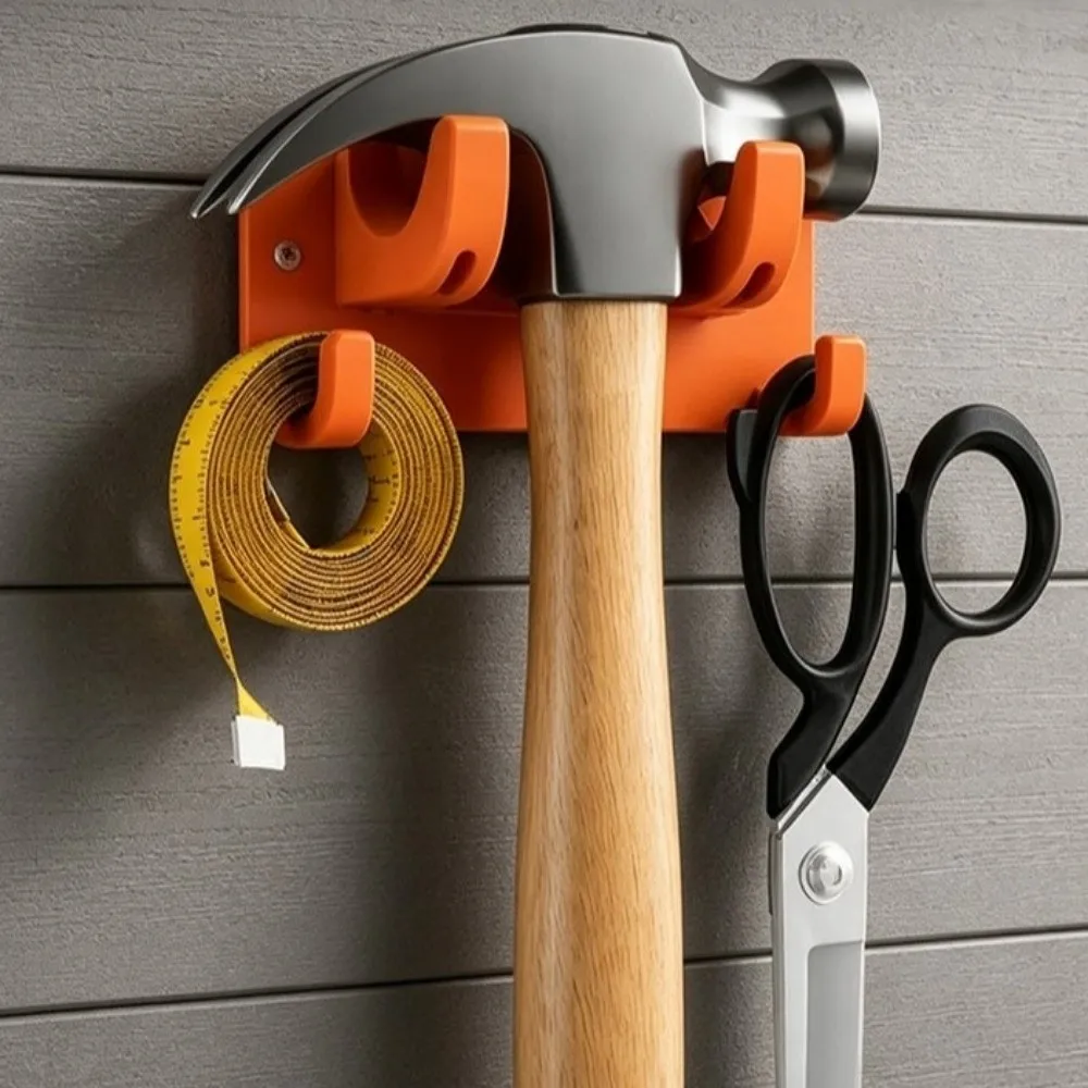 5PCS Wall Mount Tool Hook Storage Rack Practical Efficient Gardening Tool Hanger Space Saving Storage Hook Rack Outdoor Shed