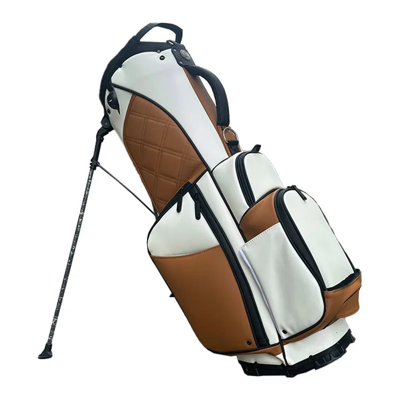 Custom Cheap Price Pu Leather Golf Stand Bag