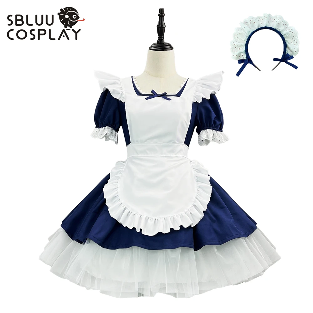 

SBluuCosplay Anime Cos Japanese Lolita Maid Cosplay Costume Uniform Halloween Party Custom Made