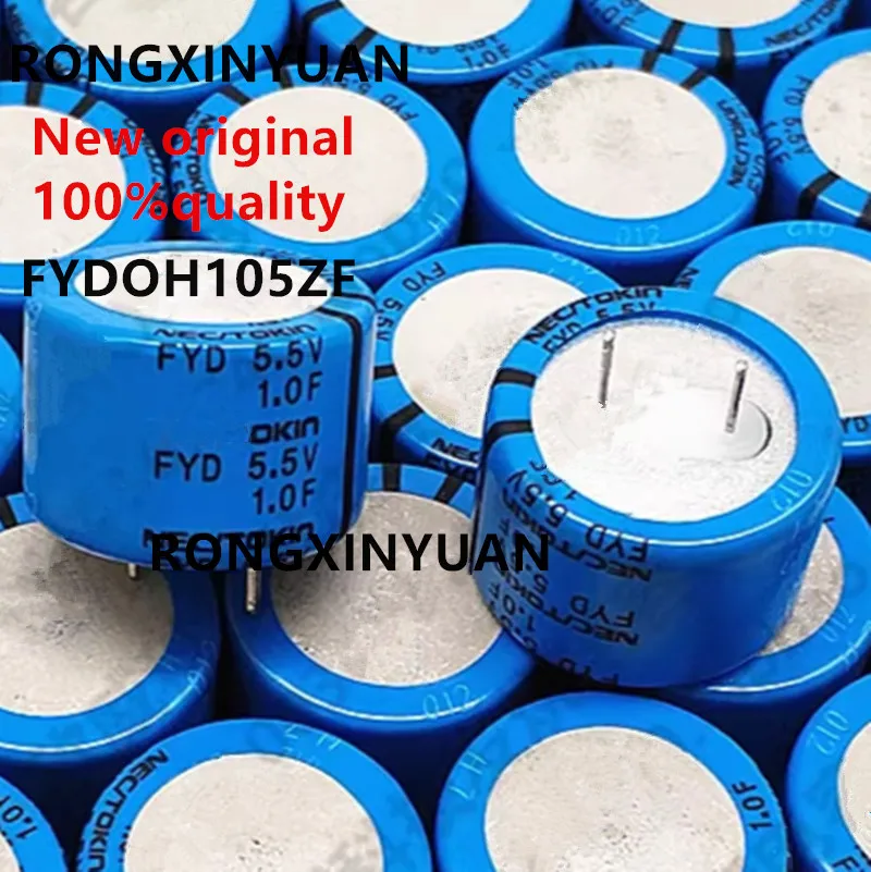 5 szt. Nowy oryginalny kondensator 5.5 v1.0f Farad kondensator FYDOH105ZF