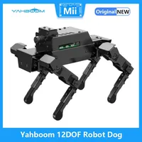 12DOF Desktop Metal Robot Dog Bionic DOGZILLA S1 with AI Vision Camera for Raspberry Pi 4B Support Python Programming Yahboom