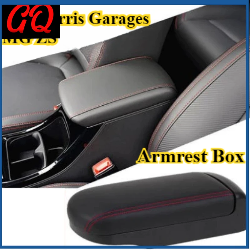 

For Morris Garages MG ZS Armrest Box High-end Interior Modified Central Telescopic Slide Extended Leather Decorative Accessories