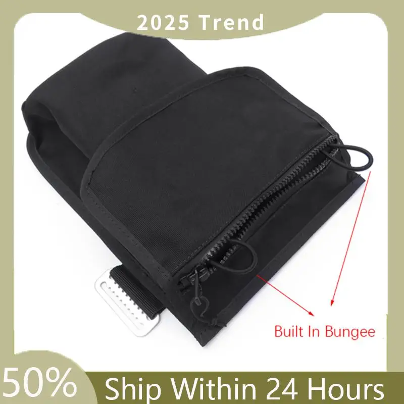

A35F New 1 PCS Technical Scuba Diving Storage Bag Black Metal+Cloth Attach To Leg BCD Adjustable Swater Sport Diving Equipment