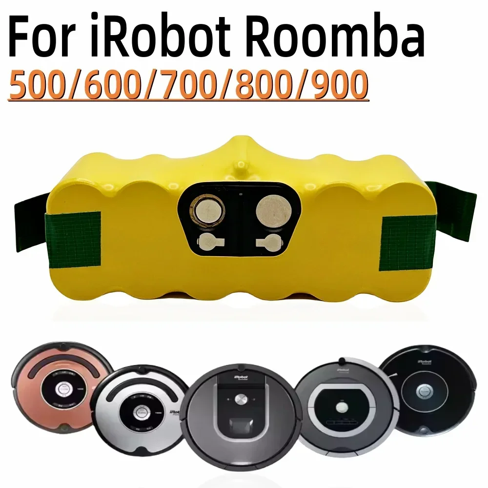 

14.4V Vacuum Cleaner Battery 9800mAh NI-MH Rechargeable Battery for IRobot Roomba 500 600 700 800 900 Series